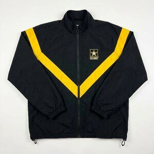 Vintage Army Black Yellow Windbreaker Jacket